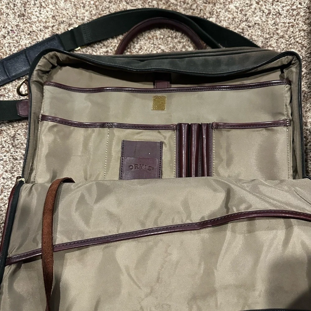 Orvis Brown and Green Battenkill Messenger Bag
